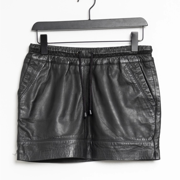 Mango Dresses & Skirts - MNG Black Leather Skirt